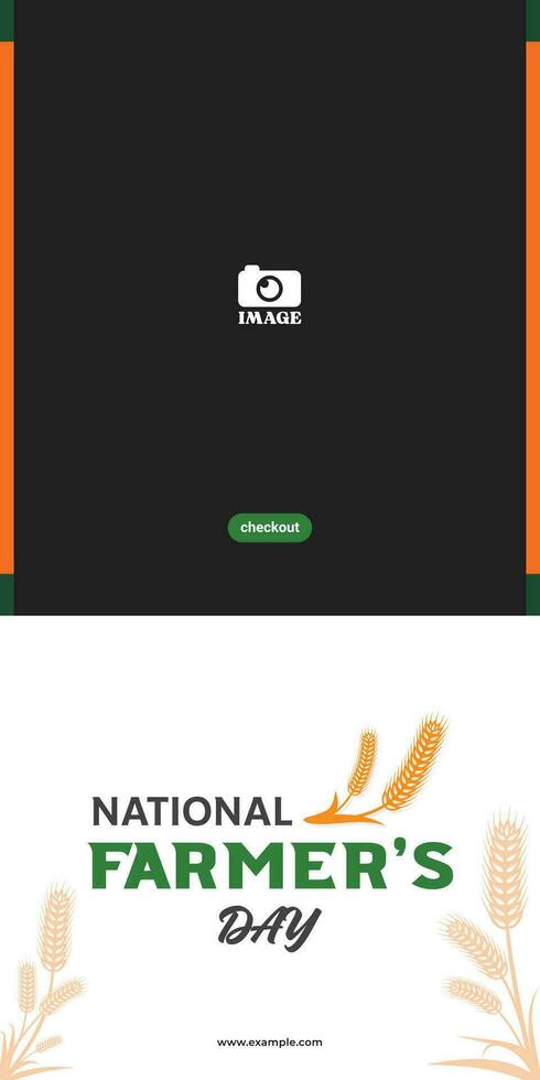 National Farmer's Day. text and illustration design for greetings, backgrounds, banners, posters. vector