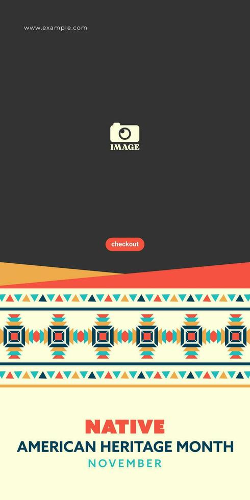 Native American Heritage Month. pattern design for greetings, backgrounds, banners, posters. vector