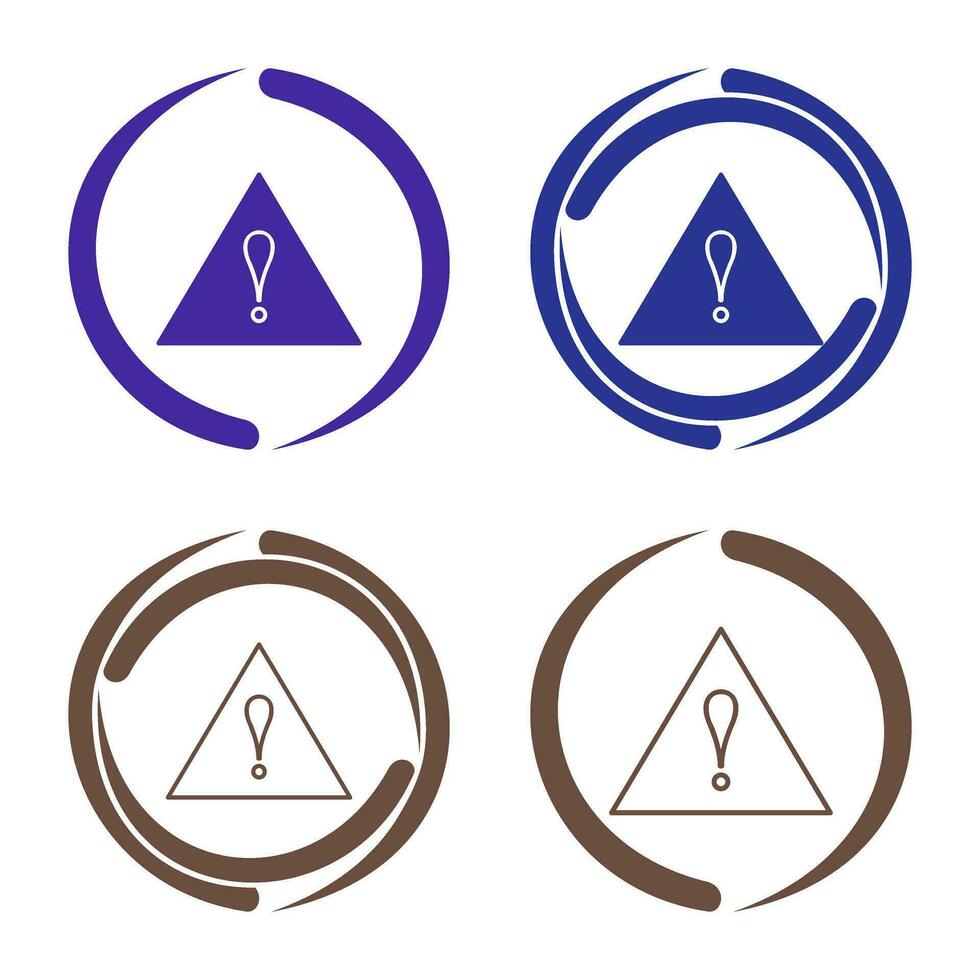 Unique Alert Vector Icon
