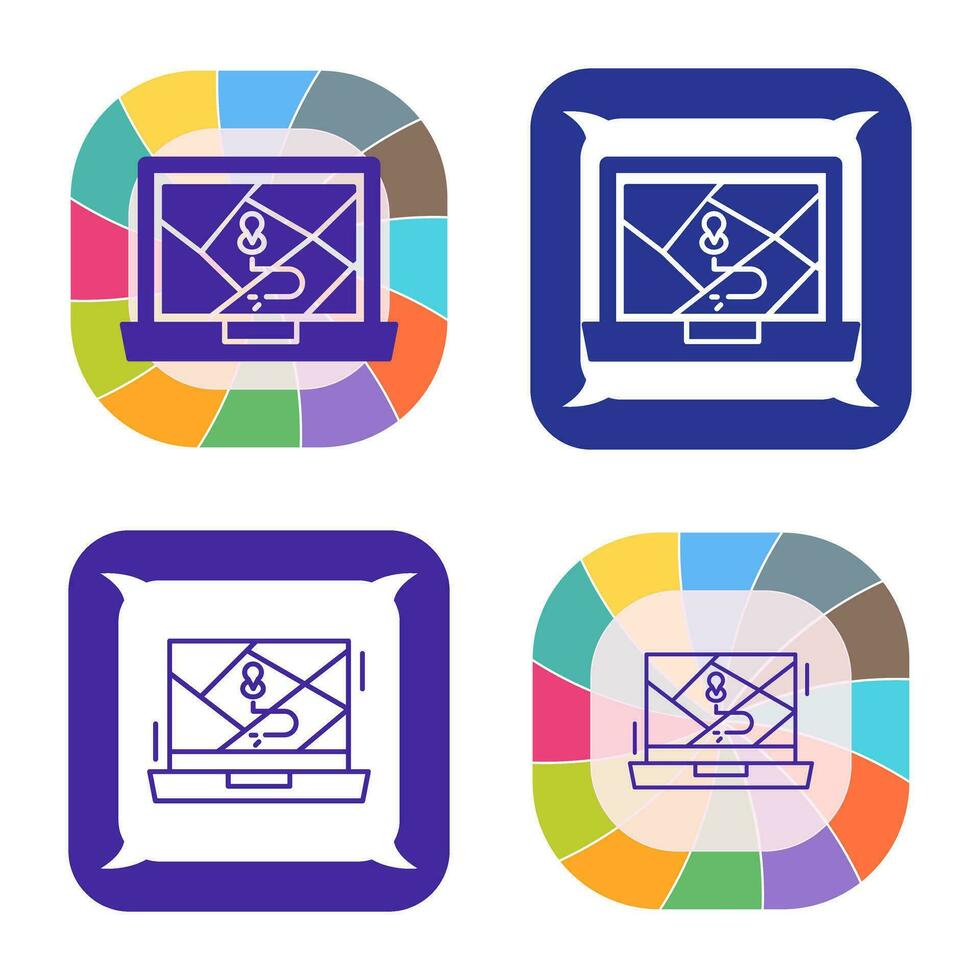 Google Map Vector Icon