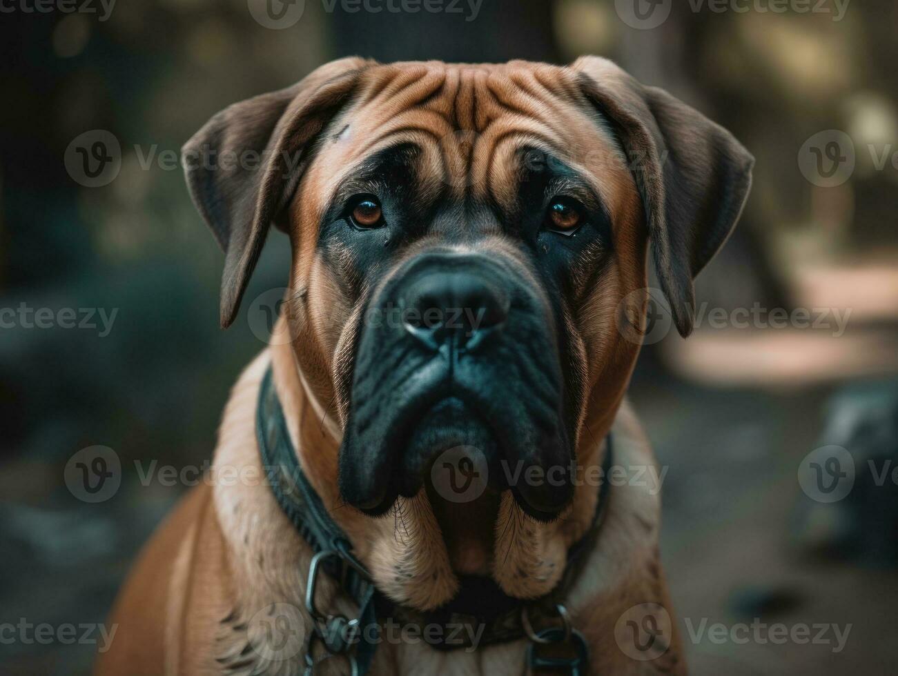 Boerboel dog created with Generative AI technology photo