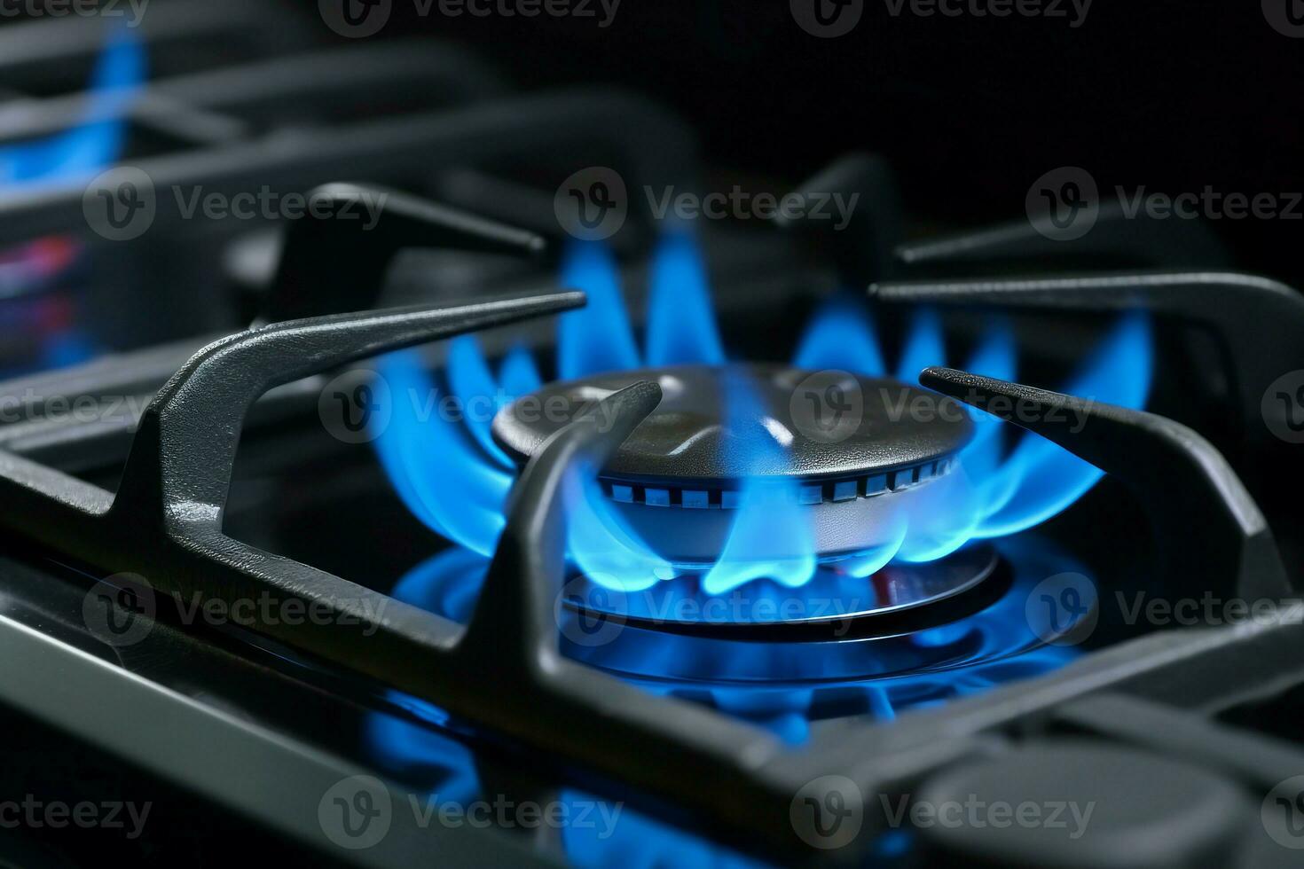 azul gas estufa energía. generar ai foto