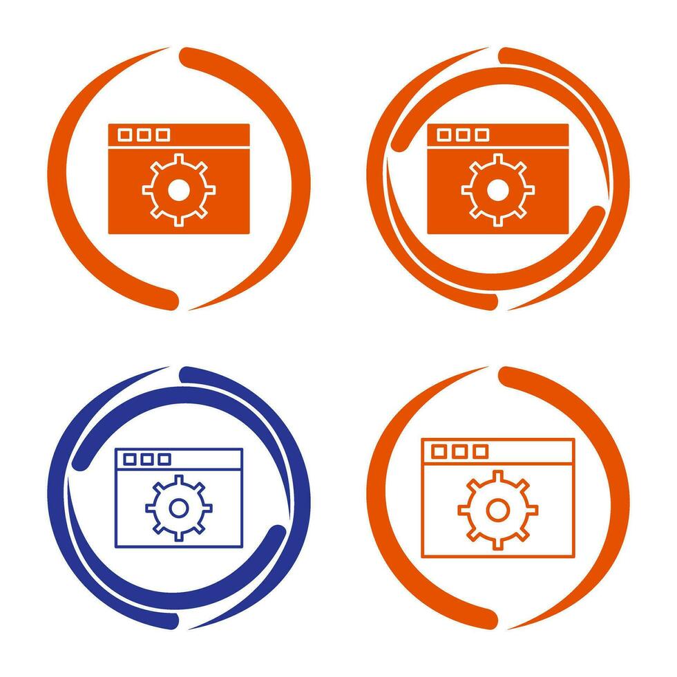 Unique Settings Vector Icon