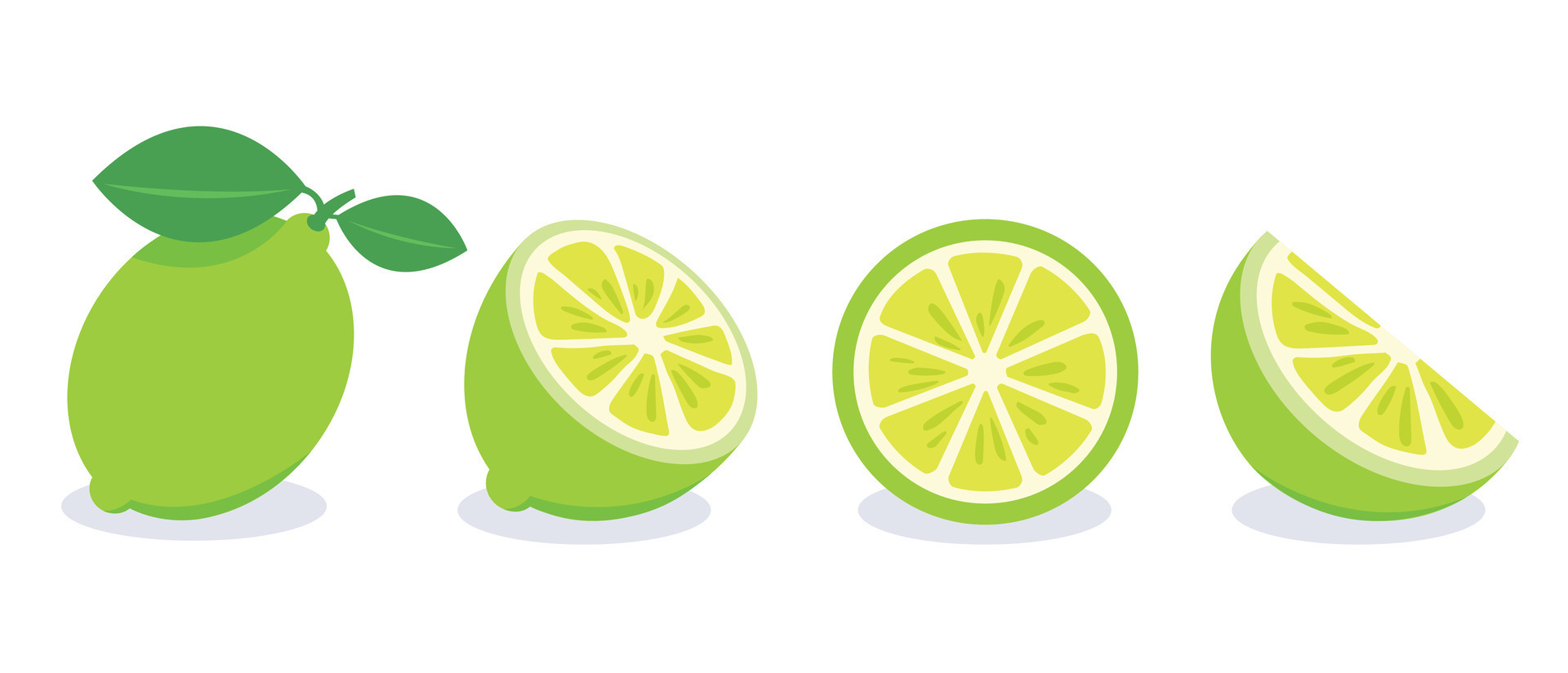 Set of green lemon vector illustration 29585758 Vector Art at Vecteezy