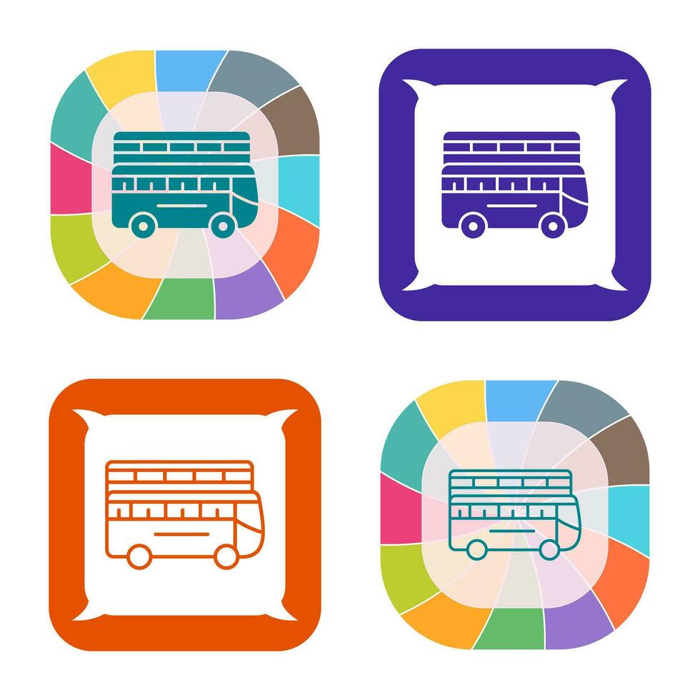 Double Bus Vector Icon