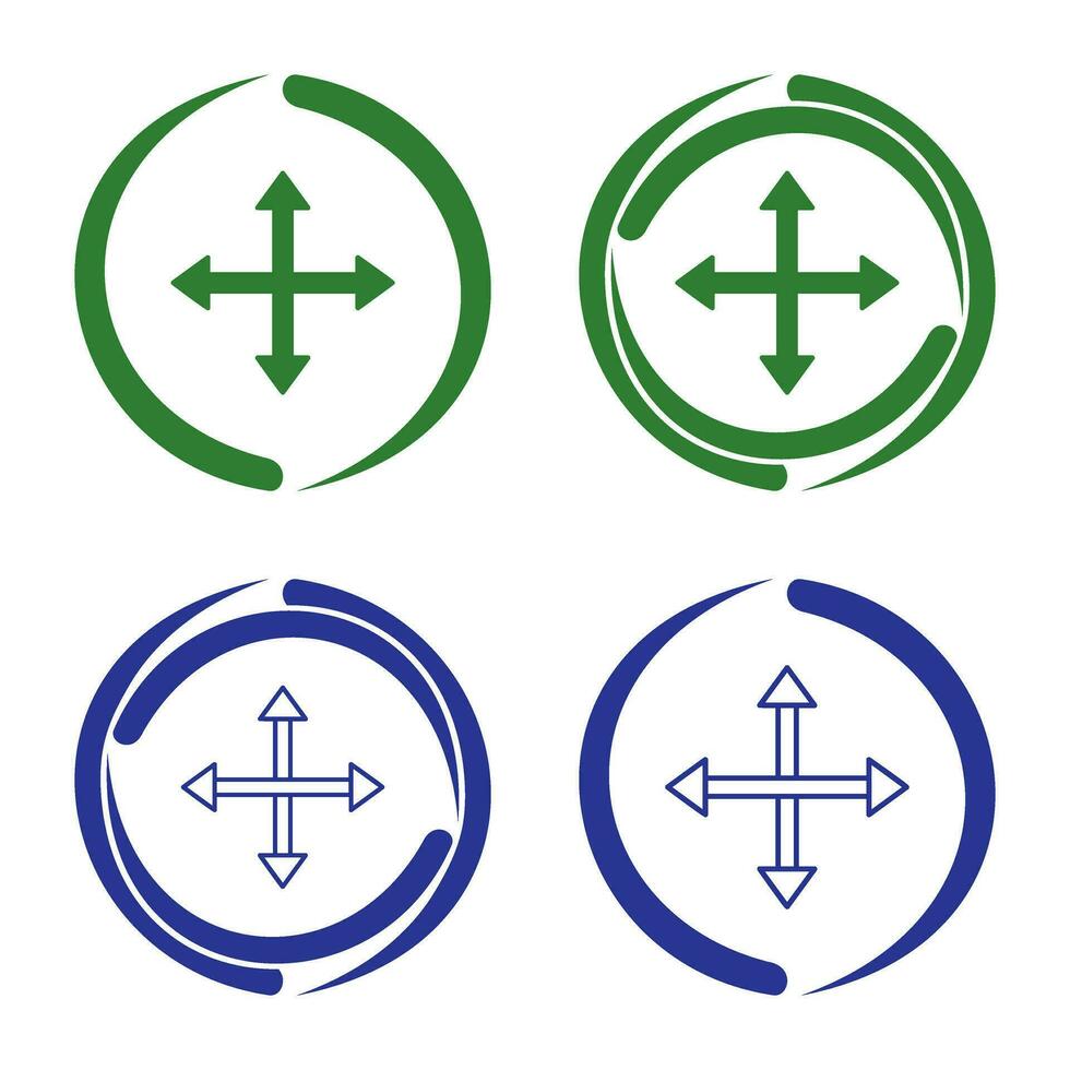 Unique Move Vector Icon