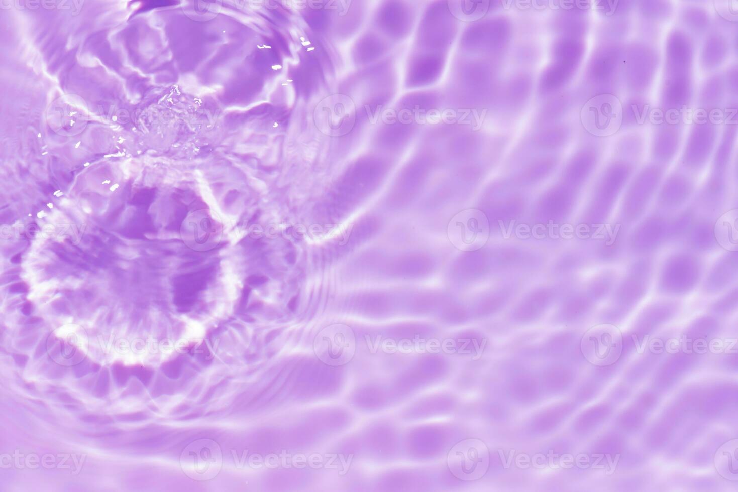 Blue water with ripples on the surface. Defocus blurred transparent blue colored clear calm water surface texture with splashes and bubbles. Water waves with shining pattern texture background. photo