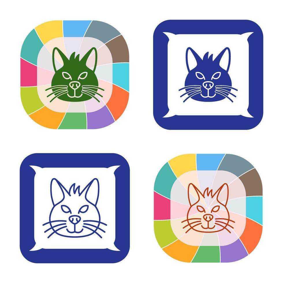 icono de vector de gato