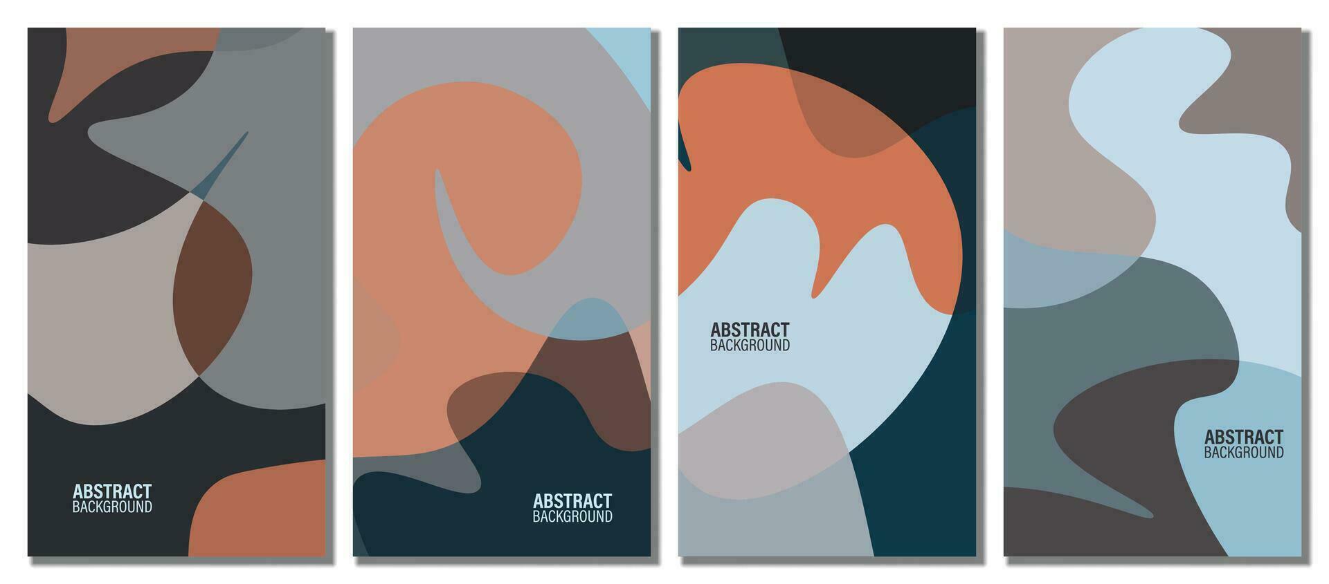 Abstract wavy set background. vector