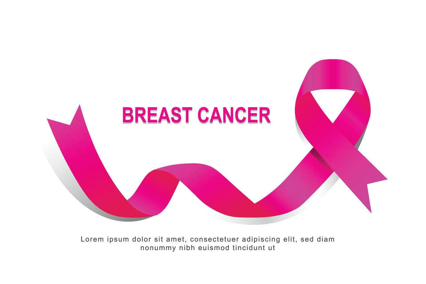 Breast Cancer Awareness Month. vector
