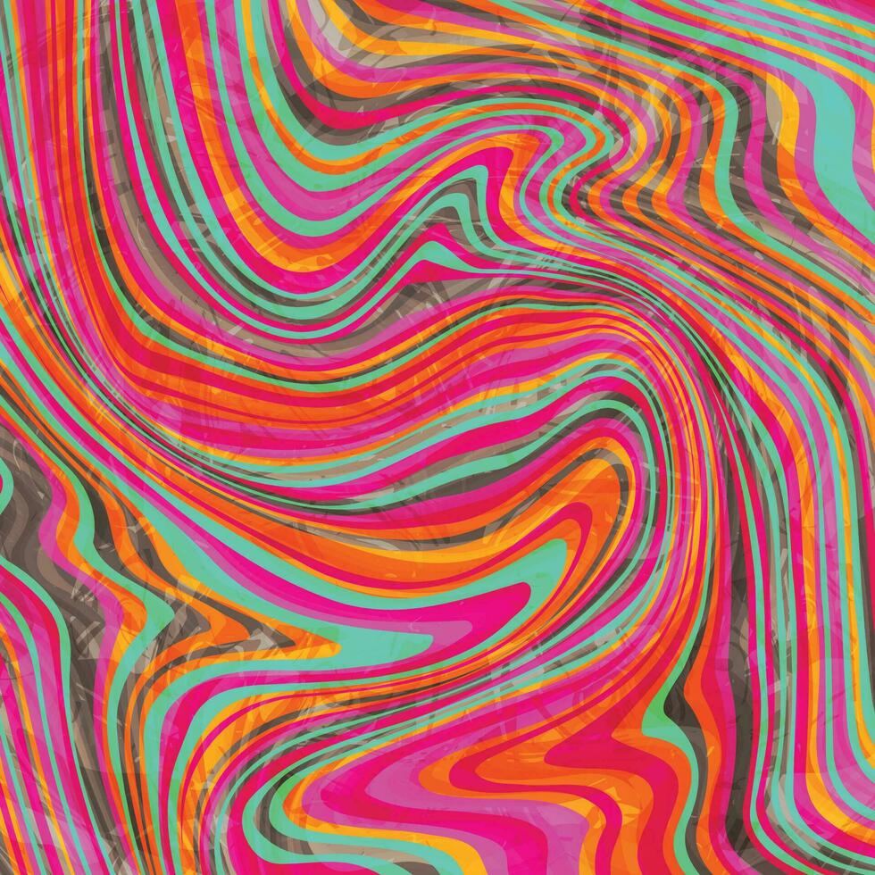 Abstract psychedelic groovy background. Vector. vector