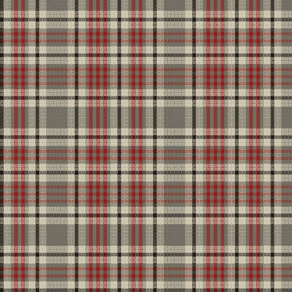 Tartan plaid pattern with texture and coffee color. vector