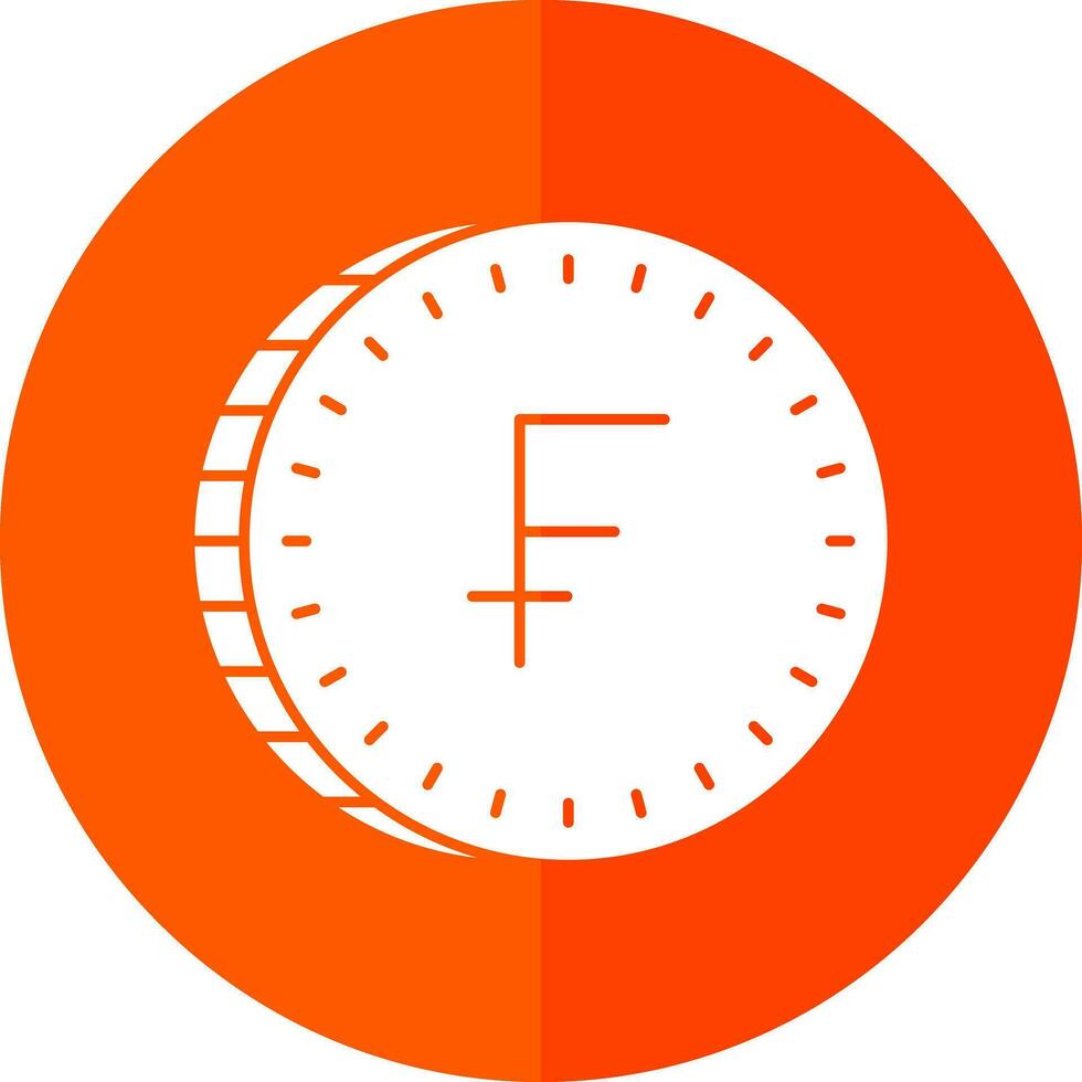 Swiss Franc Vector Icon Design