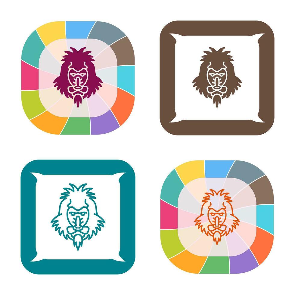 Mandrill Vector Icon