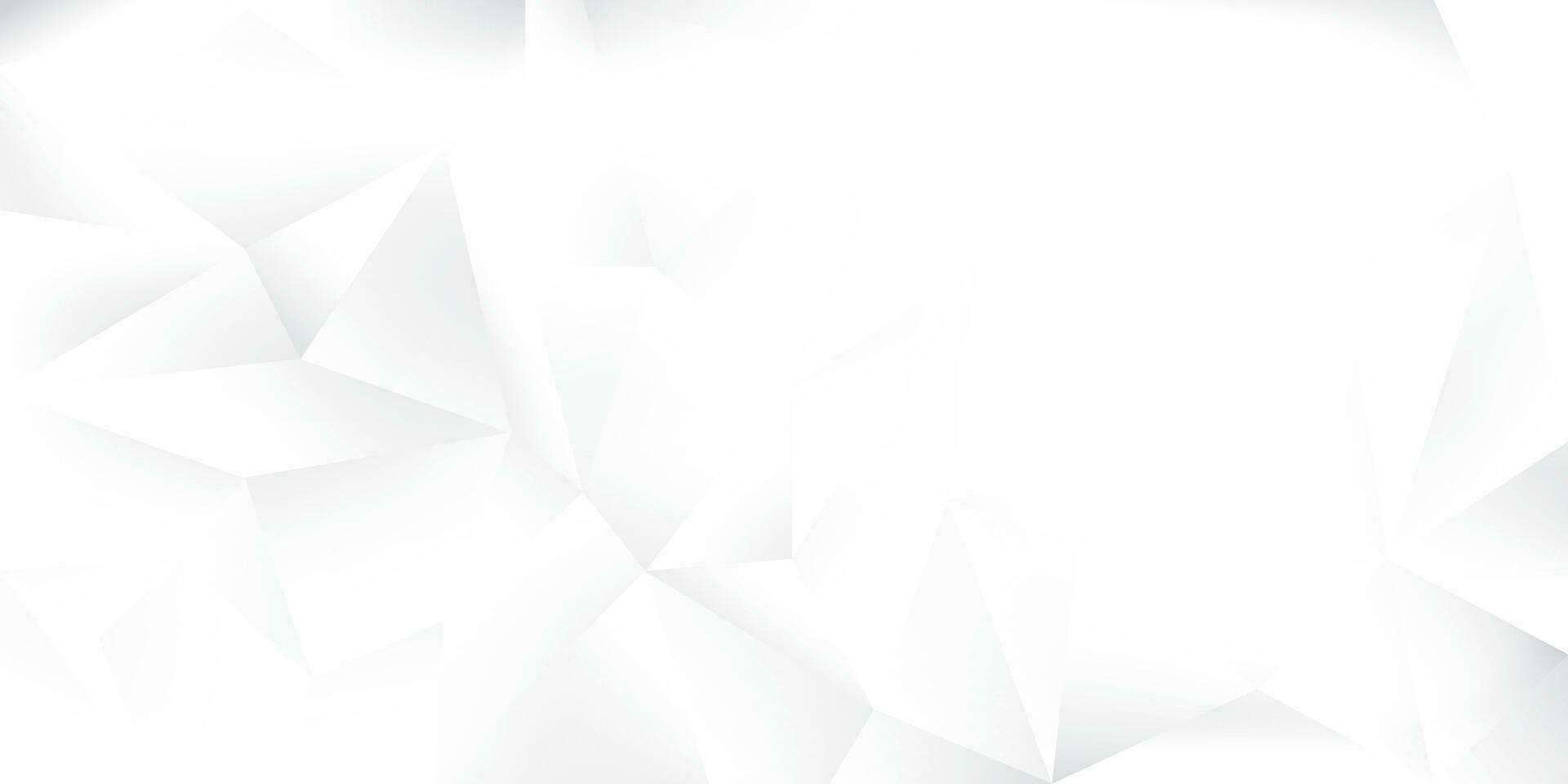 Abstract geometric white and gray color background with polygon, low poly pattern.Vector illustration. vector