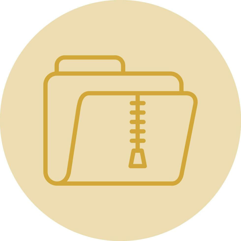 Zip Folder Vector Icon Design