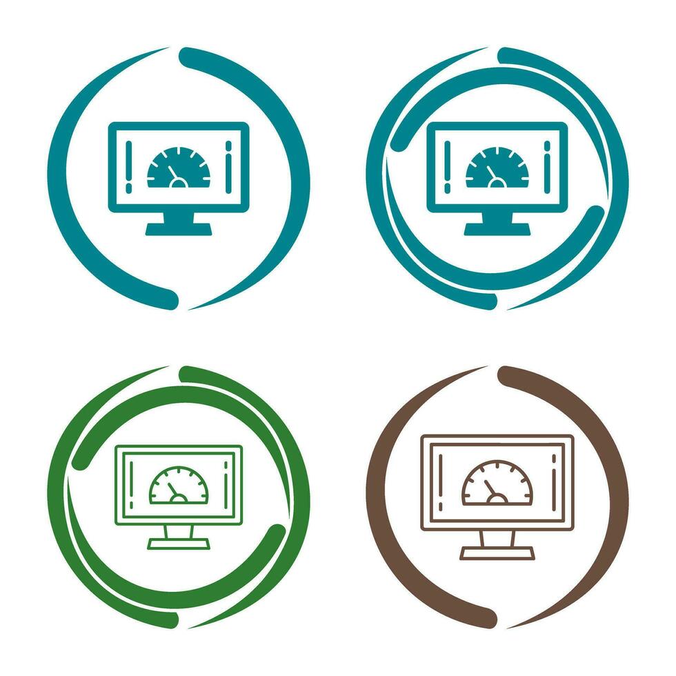 Speed Test Vector Icon
