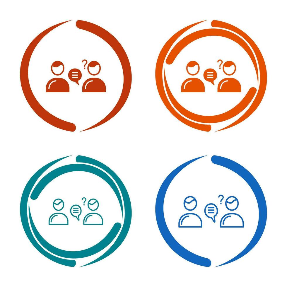 Unique Consulting Services Vector Icon