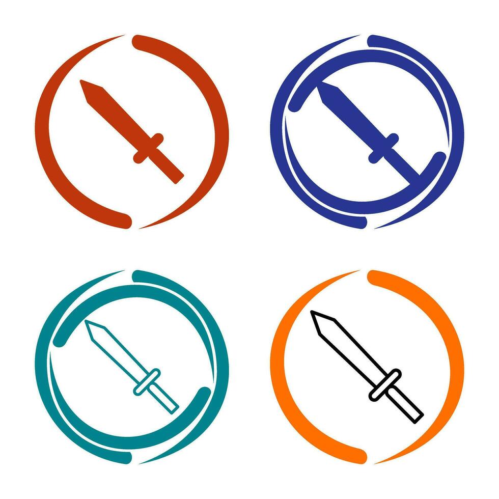 Unique Sword Vector Icon