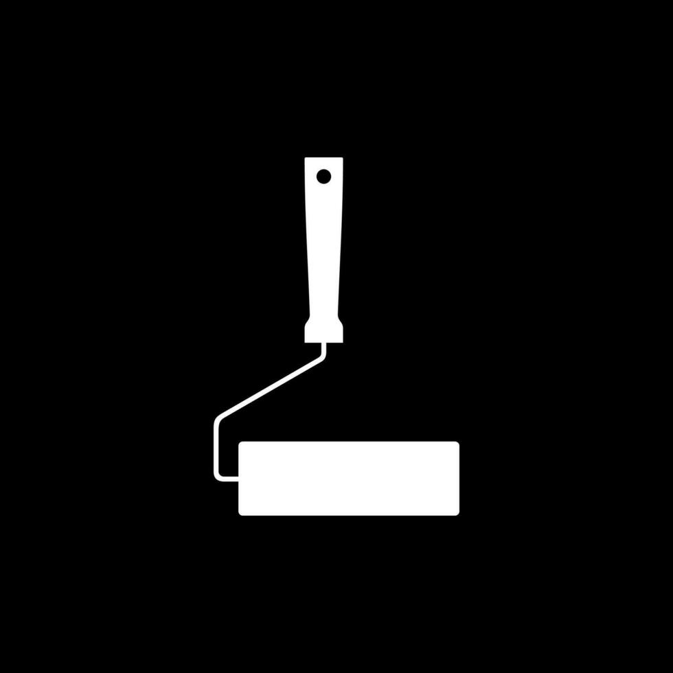 Paint Roller Silhouette, can use for Logo Gram, Pictogram, Apps, Art Illustration, Website or Graphic Design Element. Vector Illustration