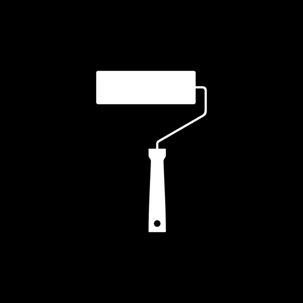 Paint Roller Silhouette, can use for Logo Gram, Pictogram, Apps, Art Illustration, Website or Graphic Design Element. Vector Illustration