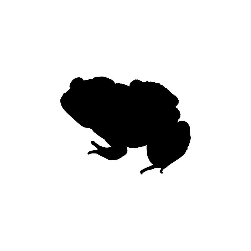 Frog Silhouette, can use for Logo Gram, Art Illustration, Pictogram, Website or Graphic Design Element. Vector Illustration