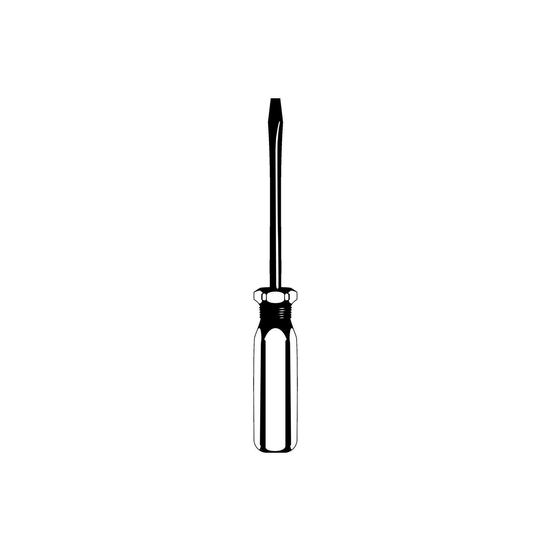 Minus or Negative Screwdriver Silhouette, can use for Art Illustration, Logo Gram, Pictogram