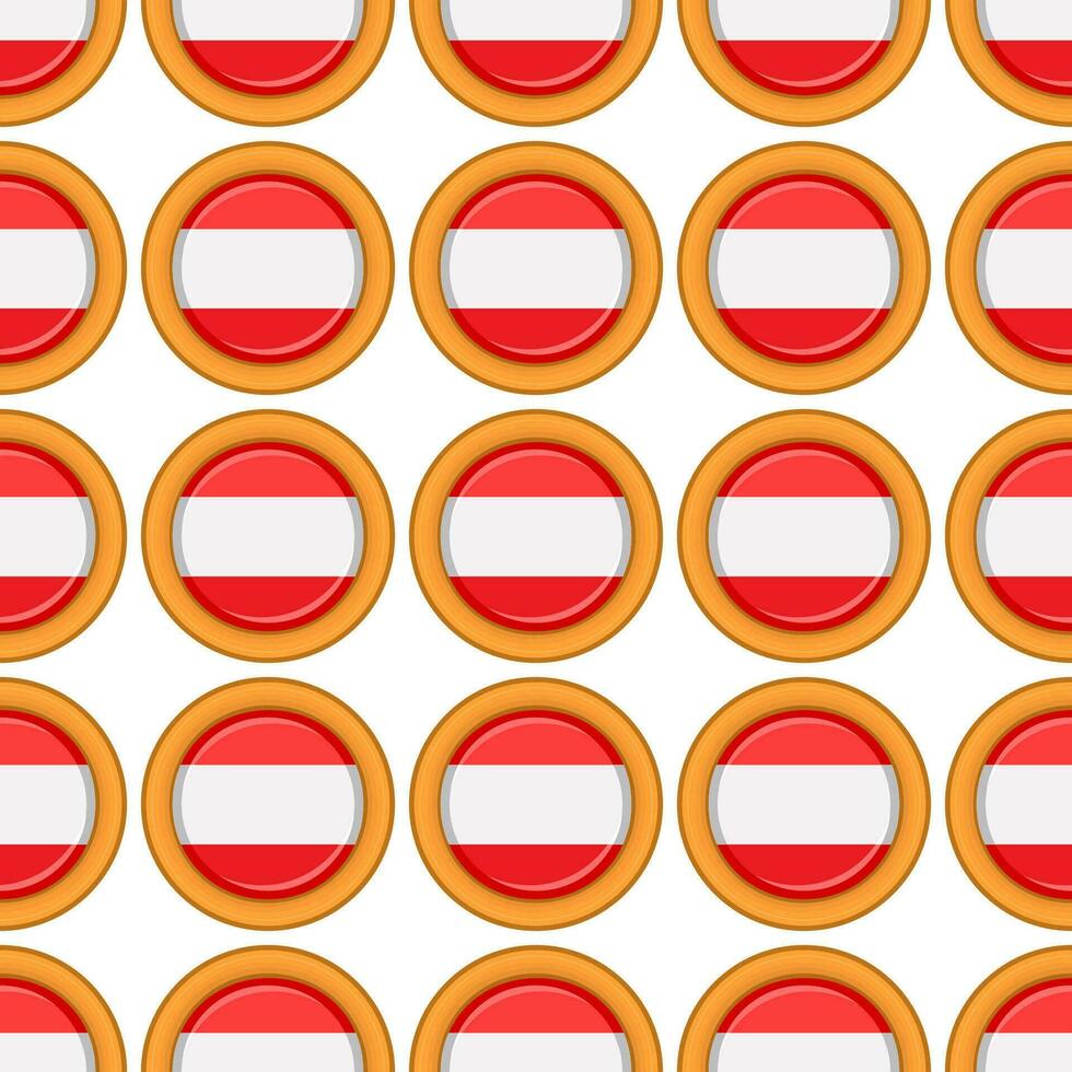 modelo Galleta con bandera país Letonia en sabroso galleta vector