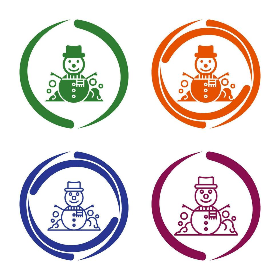 Snowman Vector Icon