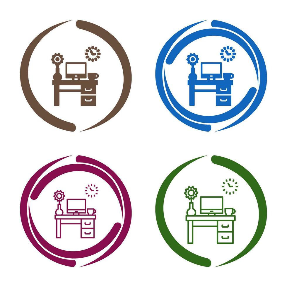 Work Table Vector Icon