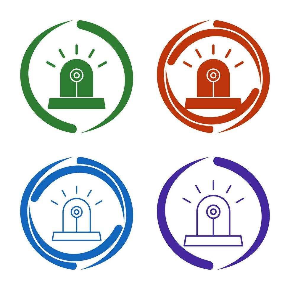 Unique Siren Vector Icon