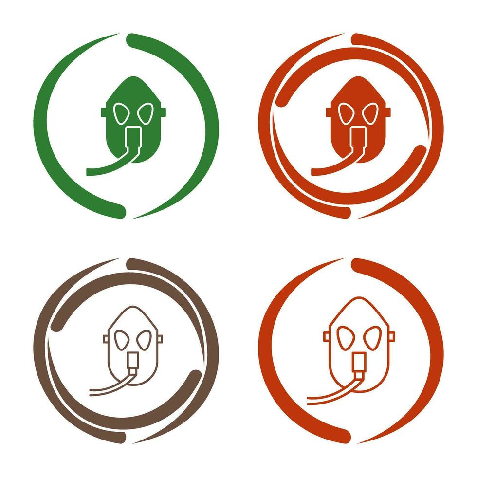 Unique Oxygen Mask Vector Icon