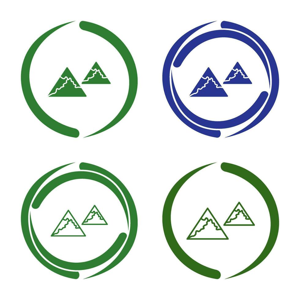 Unique Mountains Vector Icon