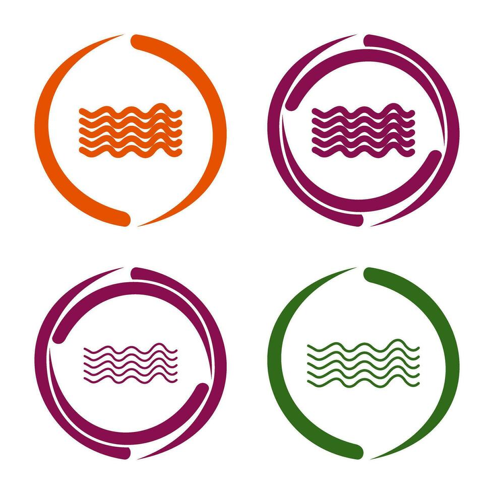 Magnetic Waves Vector Icon