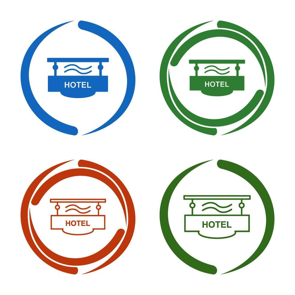 Hotel Sign Vector Icon