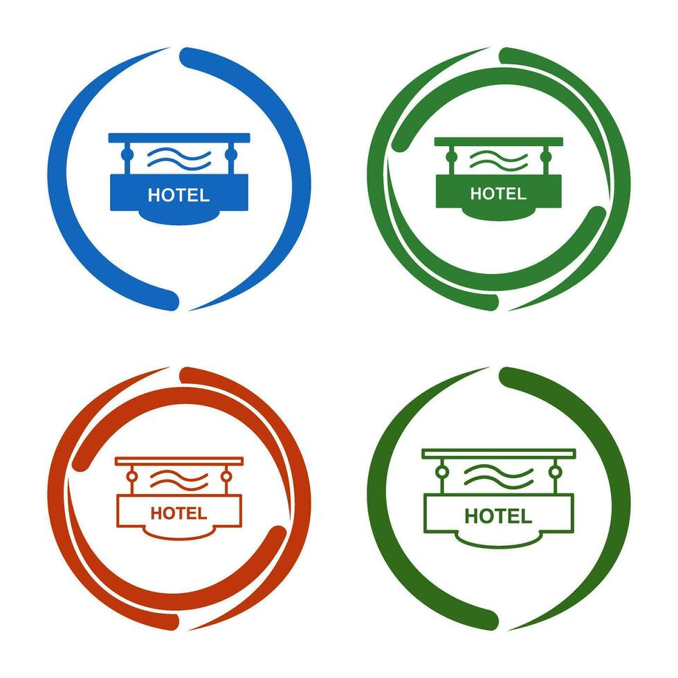 icono de vector de signo de hotel