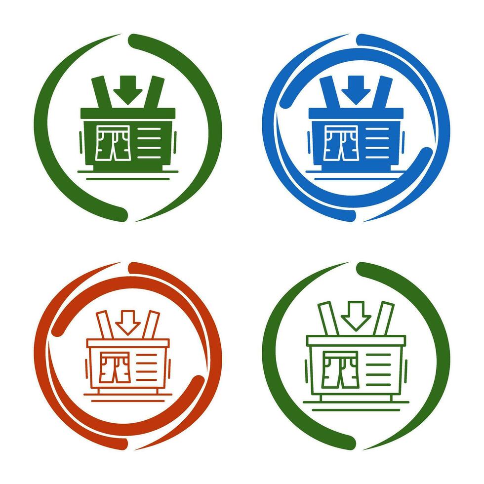Shopping Basket Vector Icon