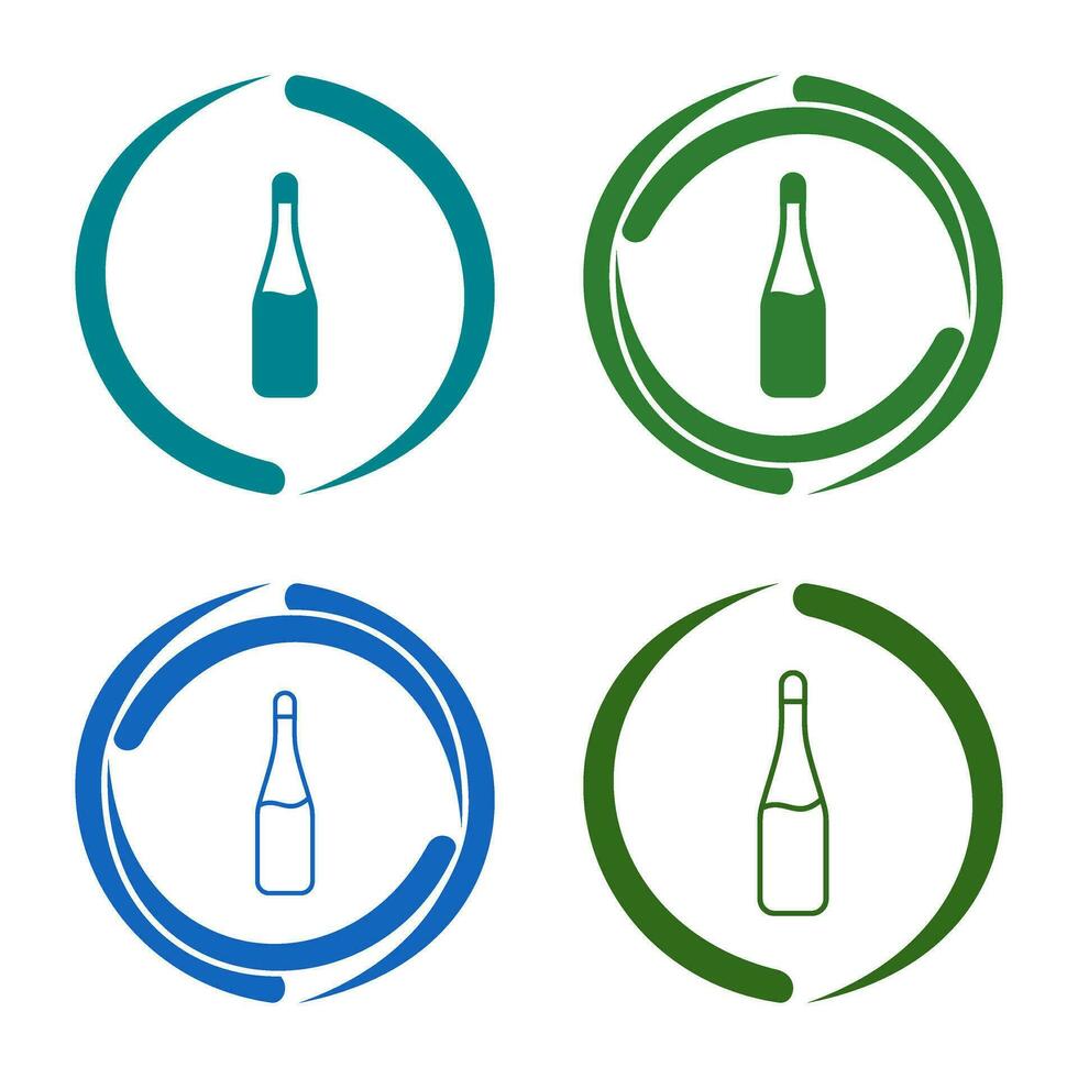 Champagne Bottle Vector Icon