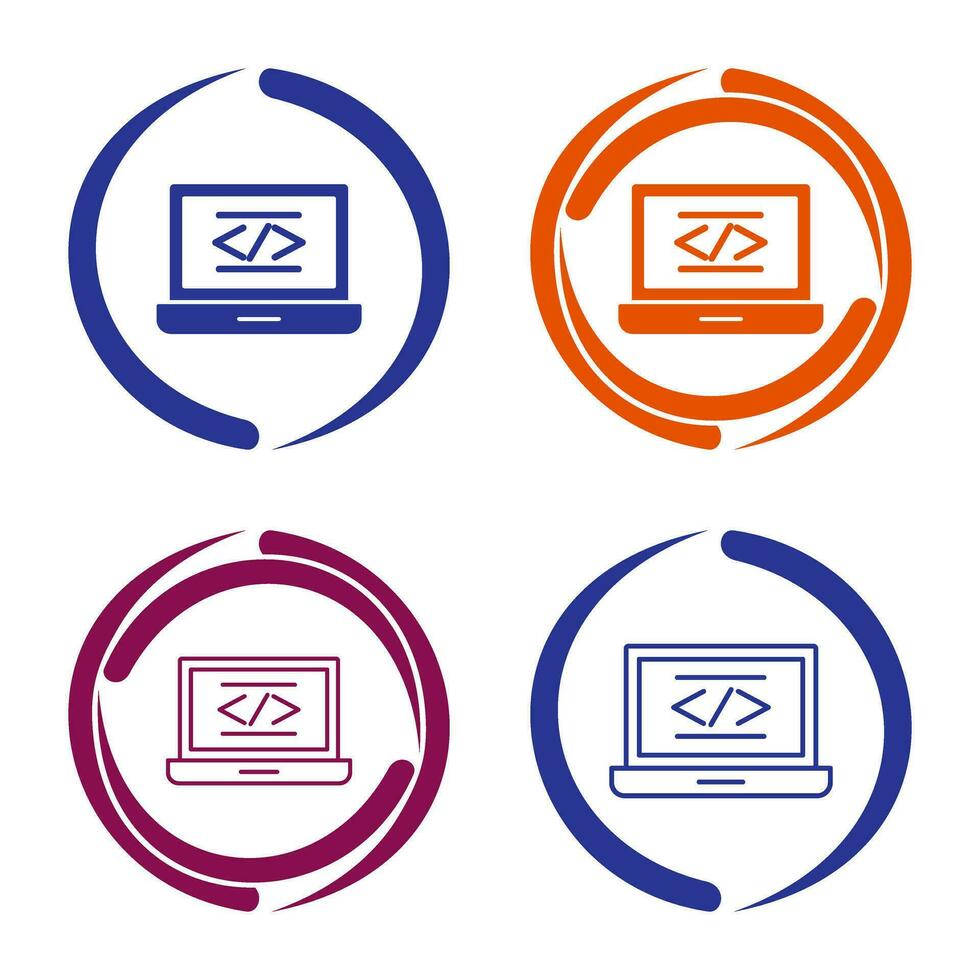 icono de vector de codificación