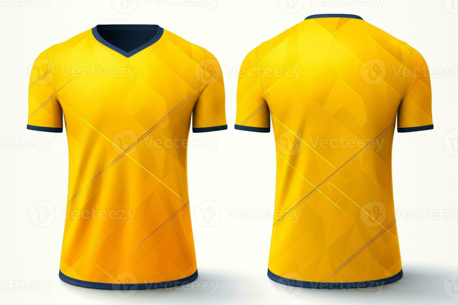Mockup sports football team uniforms multicolors shirt, Generative AI illustration photo