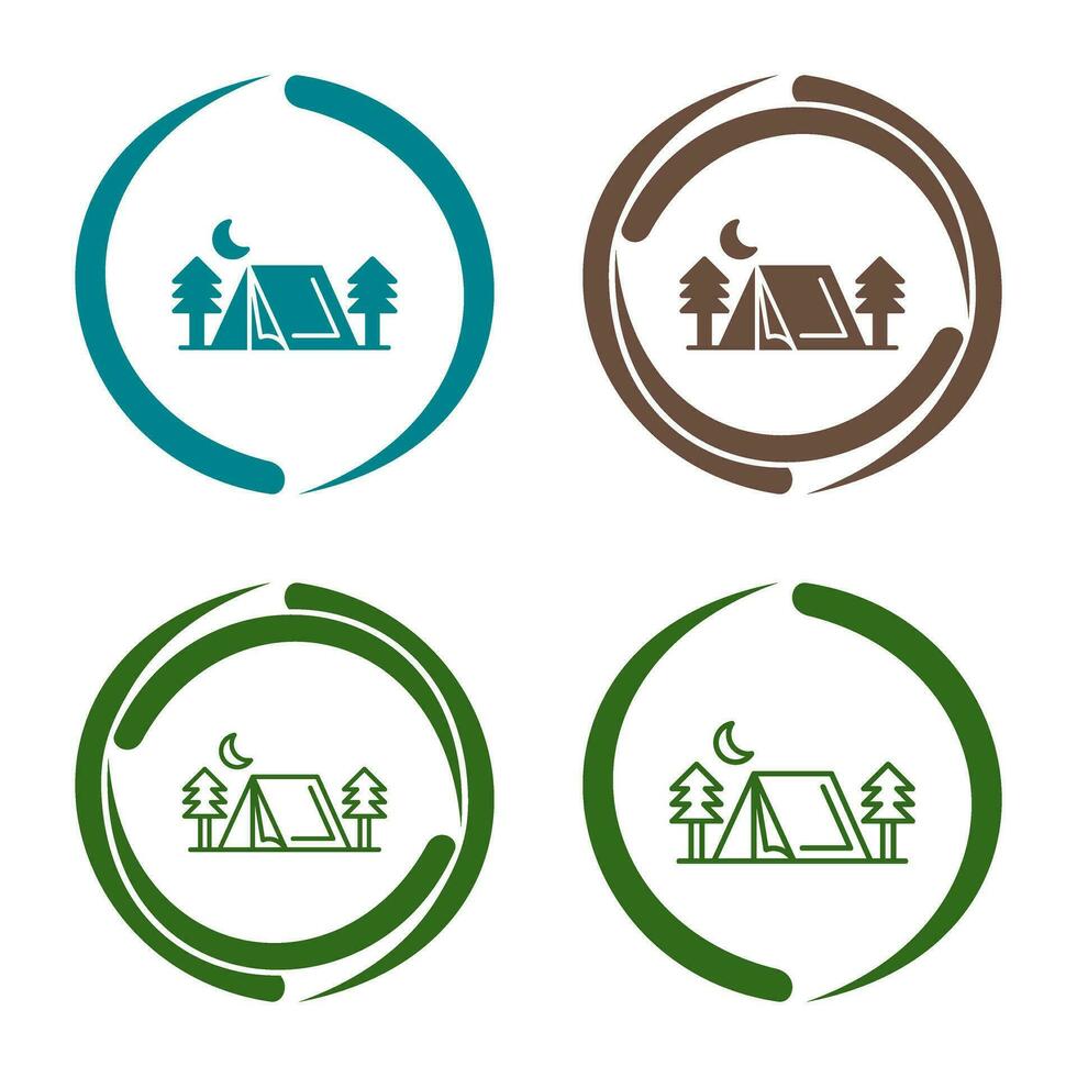 Tent Vector Icon