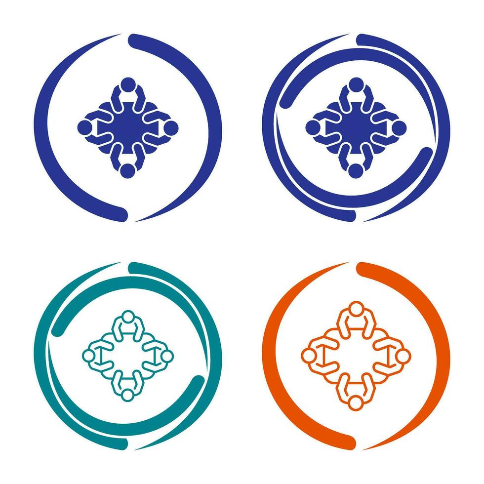 Staff Meeting Vector Icon