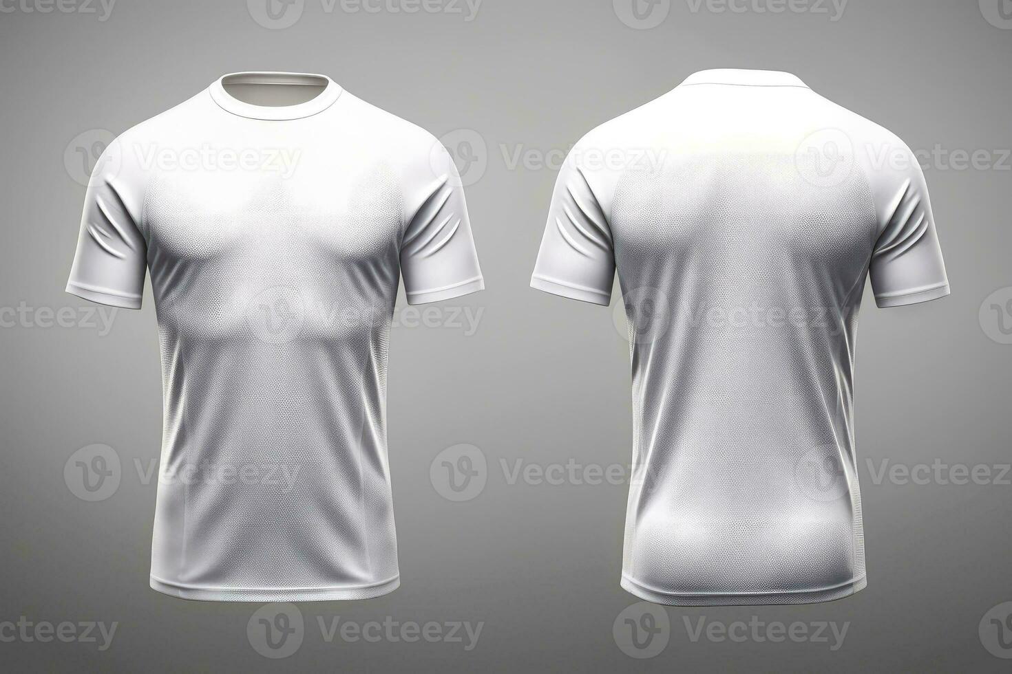 Mockup sports football team uniforms white shirt, Generative AI illustration photo