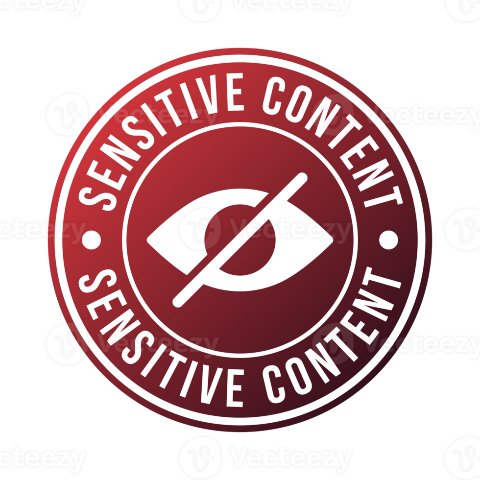 Sensitive Icon, Data Badge, Confidential Information Badge, Password Hidding Symbol For Privacy And Safety, Online Protection, Cyber Security Design Elements, Sensitive Content png