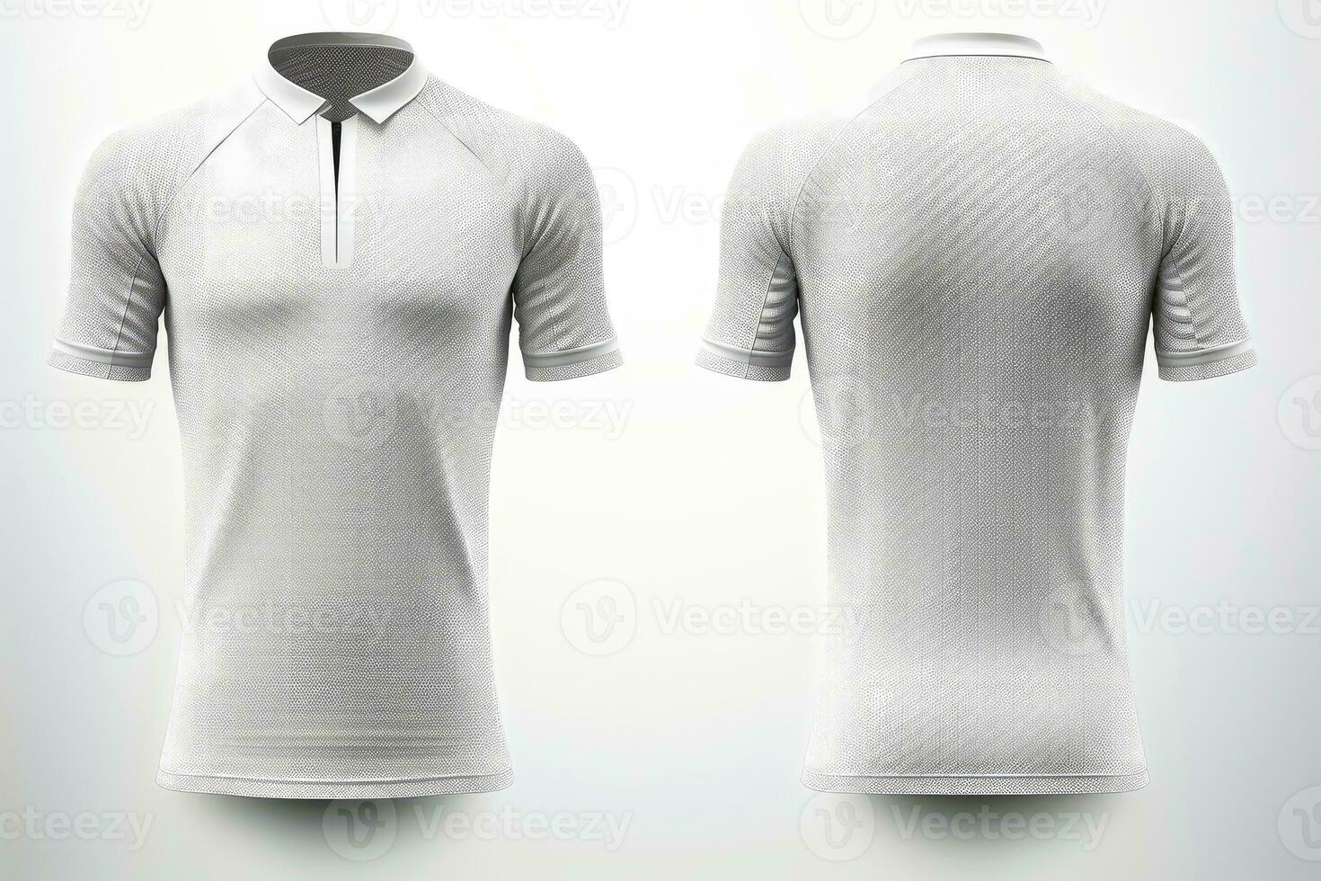 Mockup sports football team uniforms white shirt, Generative AI illustration photo