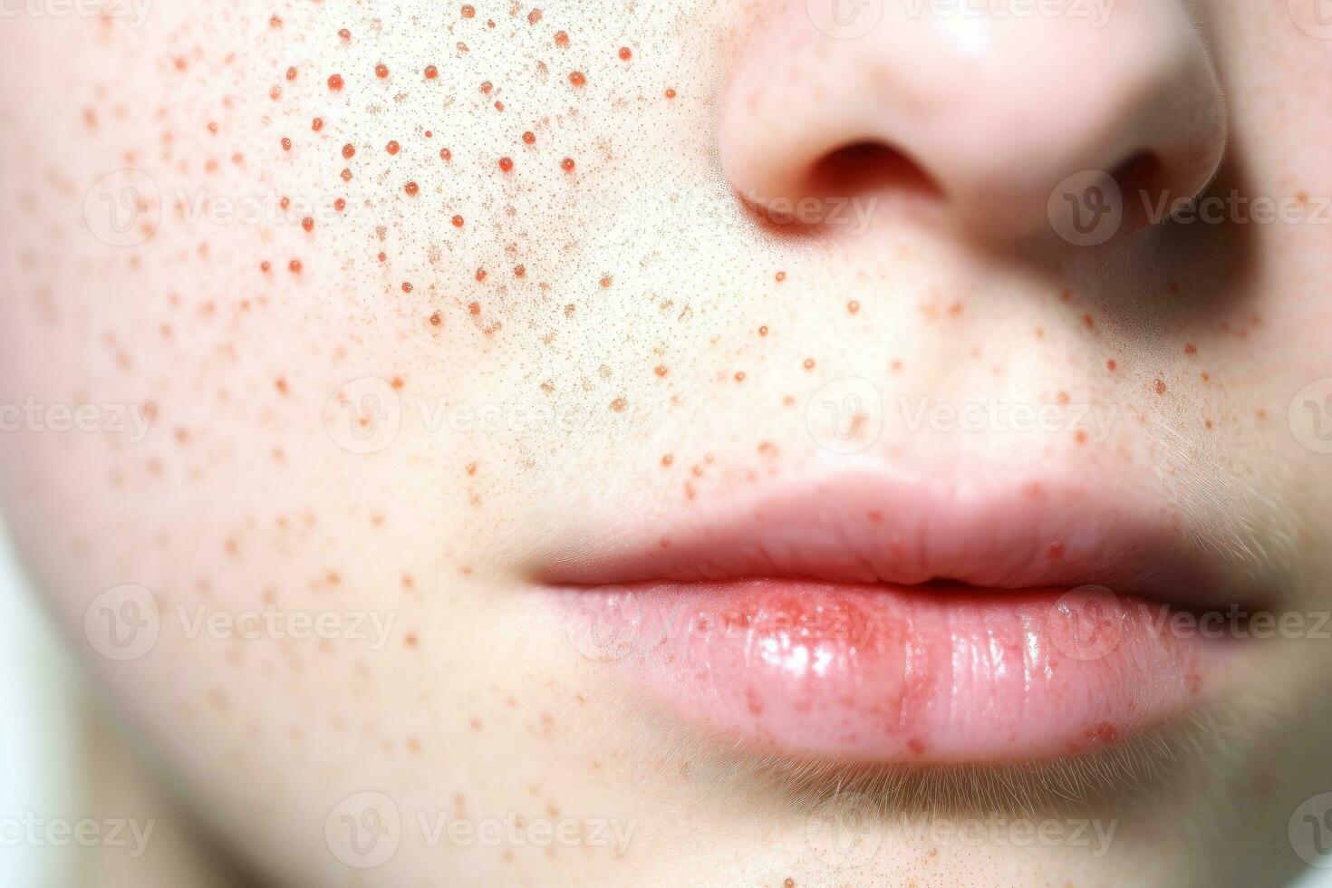 Skin diseases-allergies, psoriasis, eczema, dermatitis, Symptoms of health issues and disease,Generative AI illustration photo