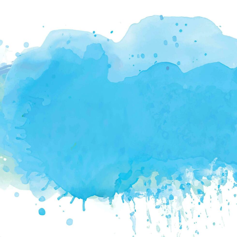 Watercolor splash stain background vector