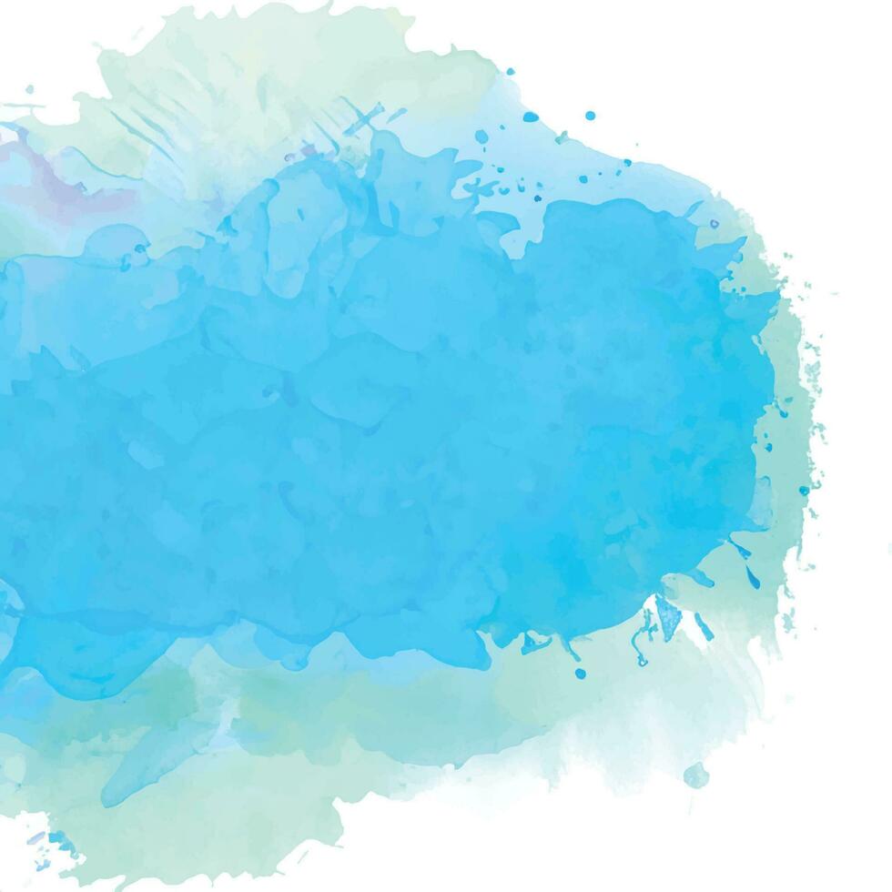 Watercolor splash stain background vector