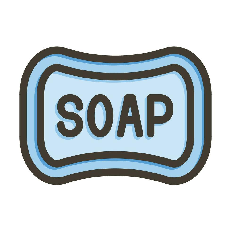Soap Vector Thick Line Filled Colors Icon For Personal And Commercial Use.