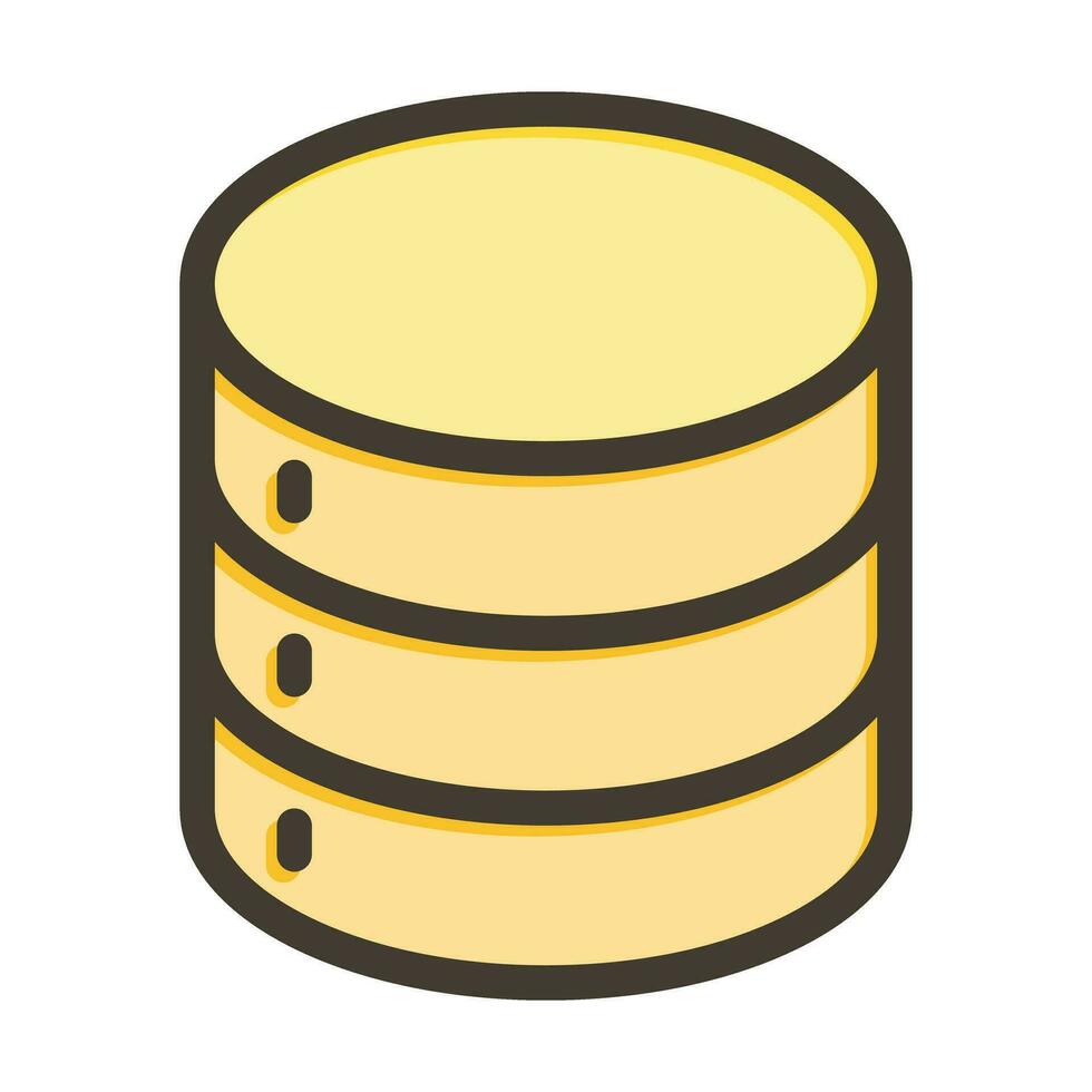 Storage Vector Thick Line Filled Colors Icon For Personal And Commercial Use.